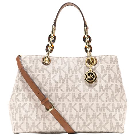 michael kors cynthia large|Cynthia Logo Satchel .